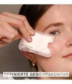 Rosental Organics Rose Quartz Gua Sha Natural Lifting Tool Gesicht Roll-On -Pflegeprodukte Angebote 4260576410252 visual3 de