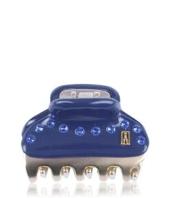 Alexandre De Paris Pince Vendôme Crystal Marine/Gold 4,5 Cm Haarspangen