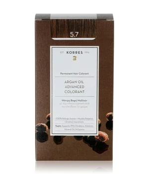 KORRES Arganöl Hochentwickelte Haarcoloration Chocolate / Schokobraun Hell 5.7 Haarfarbe 3 KORRES Arganöl Hochentwickelte Haarcoloration Chocolate / Schokobraun Hell 5.7 Haarfarbe