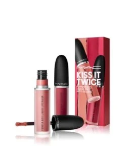 MAC KISS IT TWICE POWDER KISS LIQUID DUO: BEST-SELLERS Lippen Make-up Set