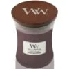 WoodWick Spiced Blackberry Hourglass Duftkerze -Pflegeprodukte Angebote woodwick spiced blackberry hourglass duftkerze 275 g 5038581058146