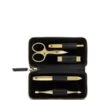 Zwilling Twinox Gold Edition Maniküre Pediküre Set 5tlg. Mit Kombi-Nagelschere, Leder, Schwarz Maniküre-Set -Pflegeprodukte Angebote zwilling twinox gold edition manikuere pedikuere set 3tlg mit kombi nagelschere leder schwarz manikuere set 1 stk 4009839493546